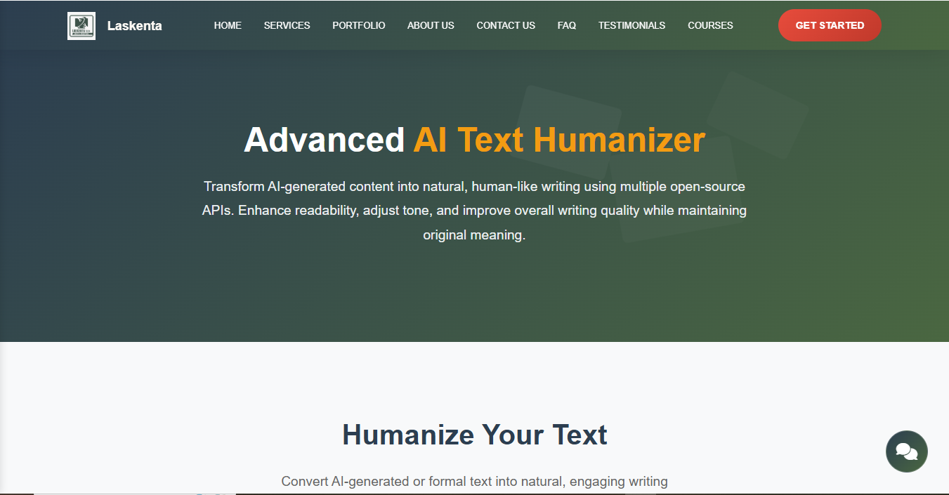 Advanced AI Text Humanizer - AI text enhancement tool