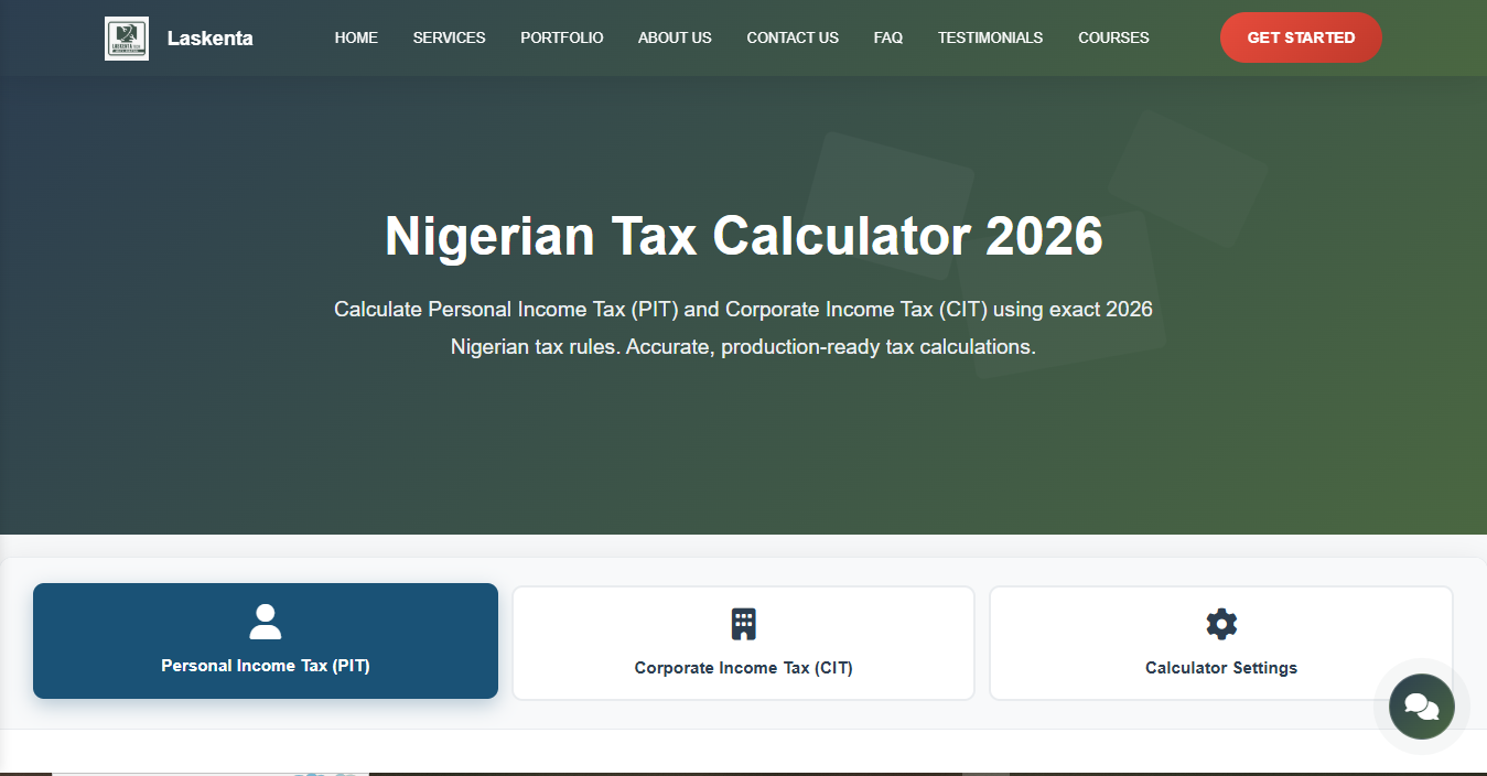Nigerian Tax Calculator 2026 - Tax calculation tool