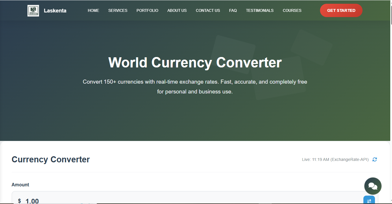 World Currency Converter - Currency exchange tool